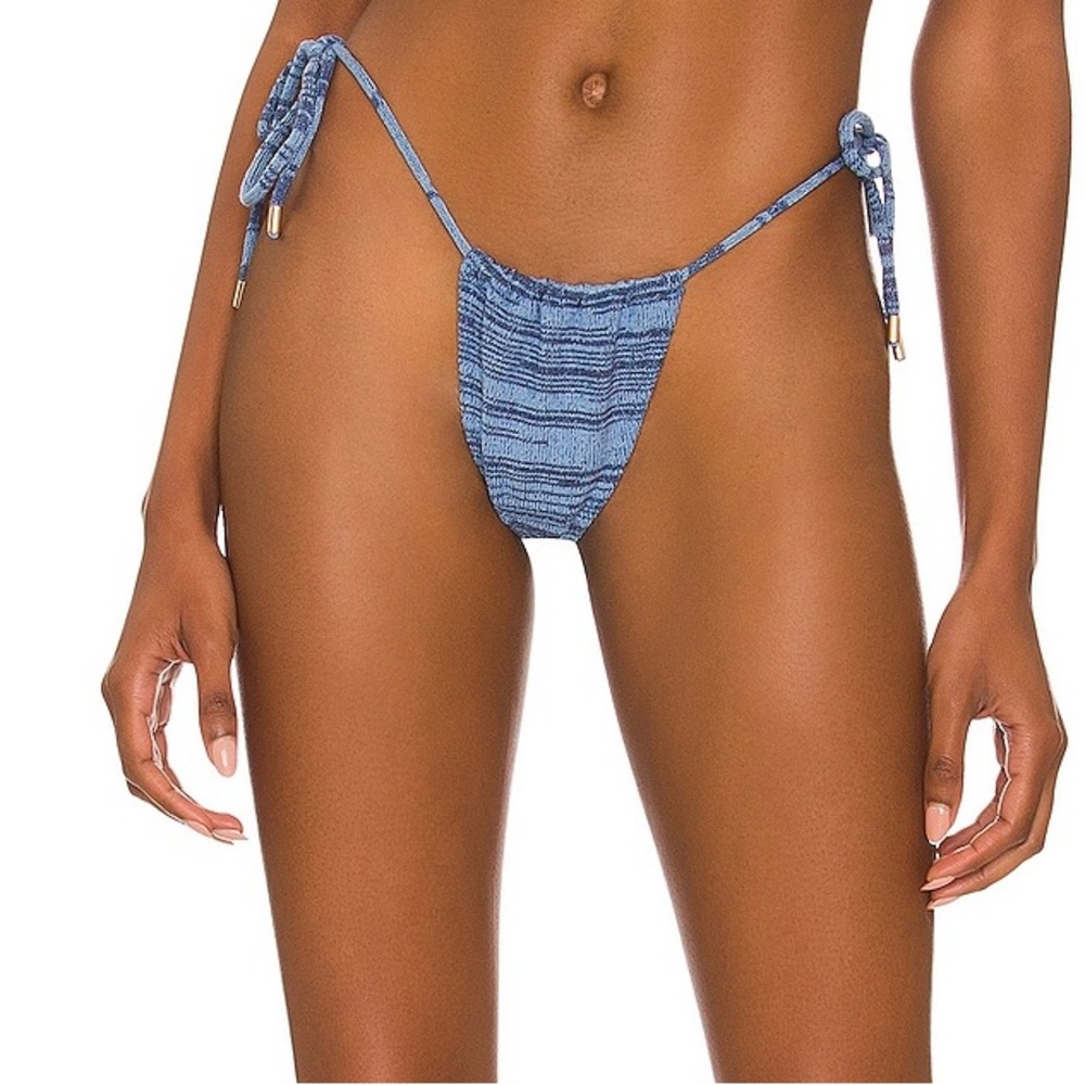 INDAH ❤️🔥 DRIFT TIE SIDE SLIDE BOTTOM IN INDIGO NWT